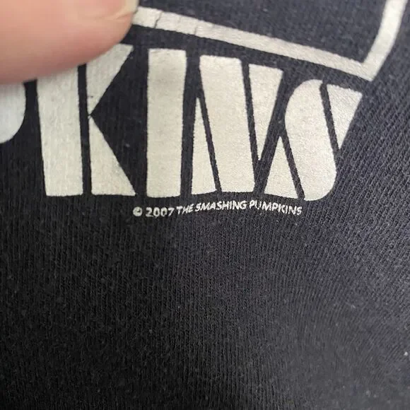 Y2K Smashing Pumpkins Zeitgeist Flag Band Tee Shirt. S/M. Unisex. Preowned. - Picture 4 of 12